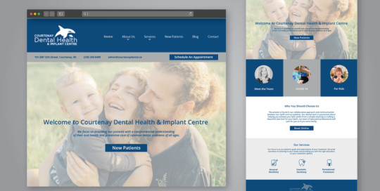 Website design for dental centre